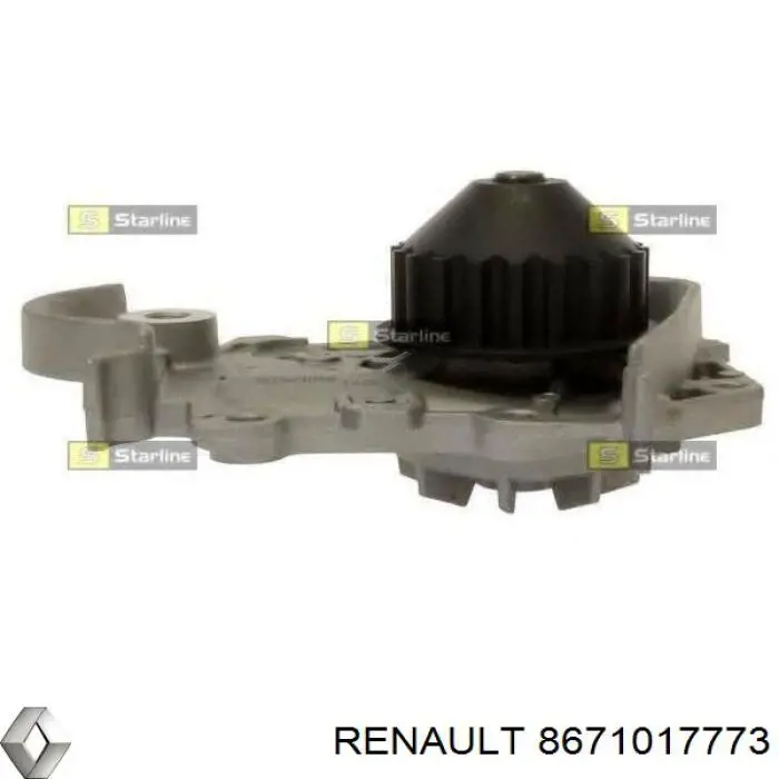 Помпа охолодження Renault (RVI) 8671017773 ціна, від 21.92 USD