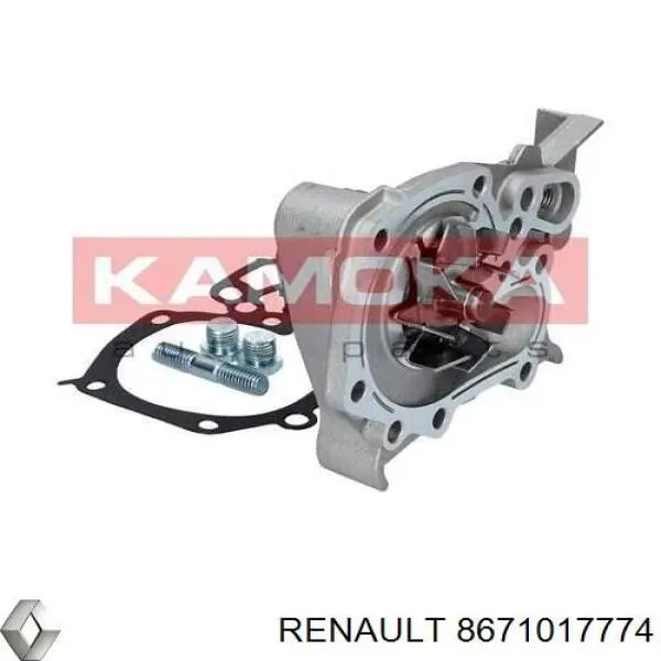 Помпа охолодження Renault (RVI) 8671017774 ціна, від 26.72 USD