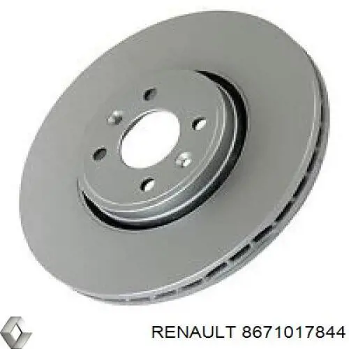 Диск переднього гальма Renault (RVI) 8671017844 ціна, від 50.47 USD