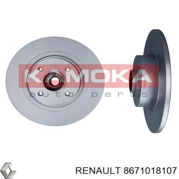 8671018107 Renault (RVI) диск гальмівний задній