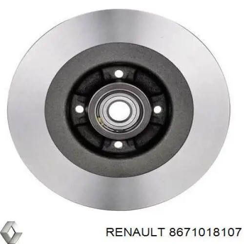 Купити 8671018107 Renault (RVI) Диск заднього гальма