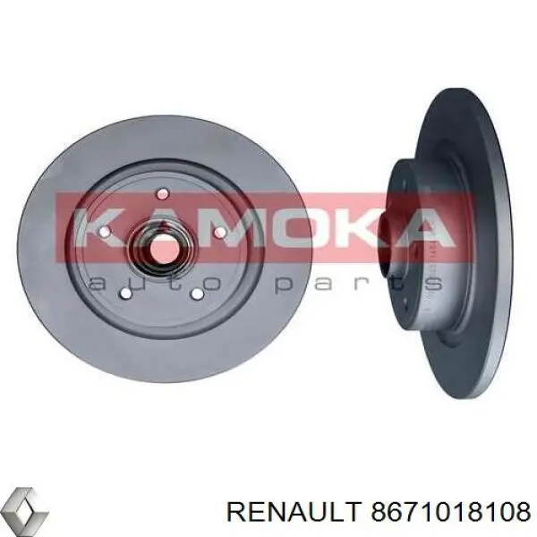 8671018108 Renault (RVI) диск гальмівний задній