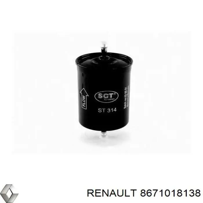 8671018138 Renault (RVI) фільтр паливний
