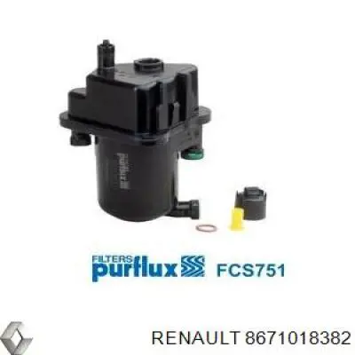 Фільтр тонкого очищення палива Renault (RVI) 8671018382 ціна, від 31.09 USD