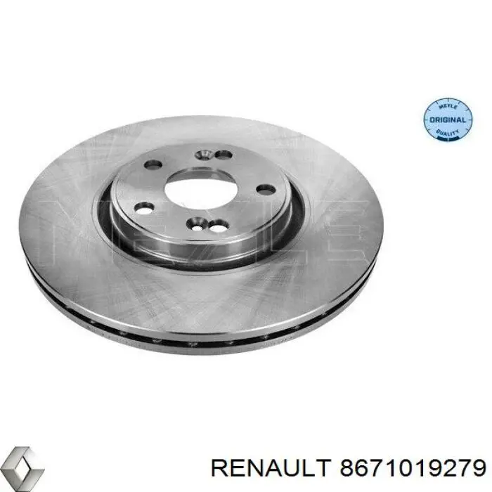 Диск переднього гальма Renault (RVI) 8671019279 ціна, від 56.48 USD