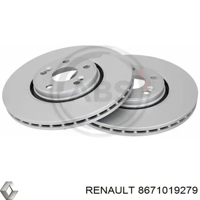 8671019279 Renault (RVI) диск гальмівний передній
