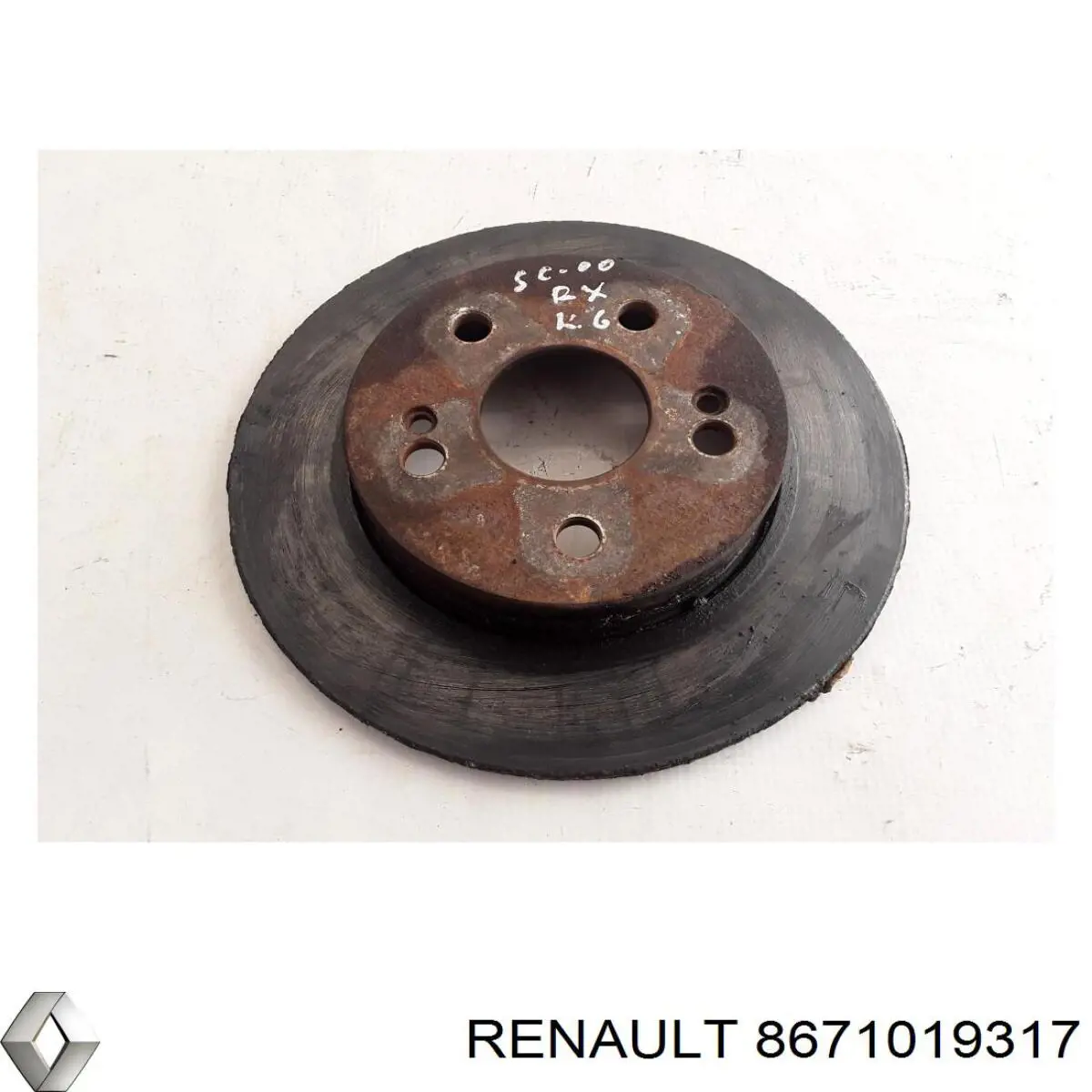 8671019317 Renault (RVI) диск гальмівний задній
