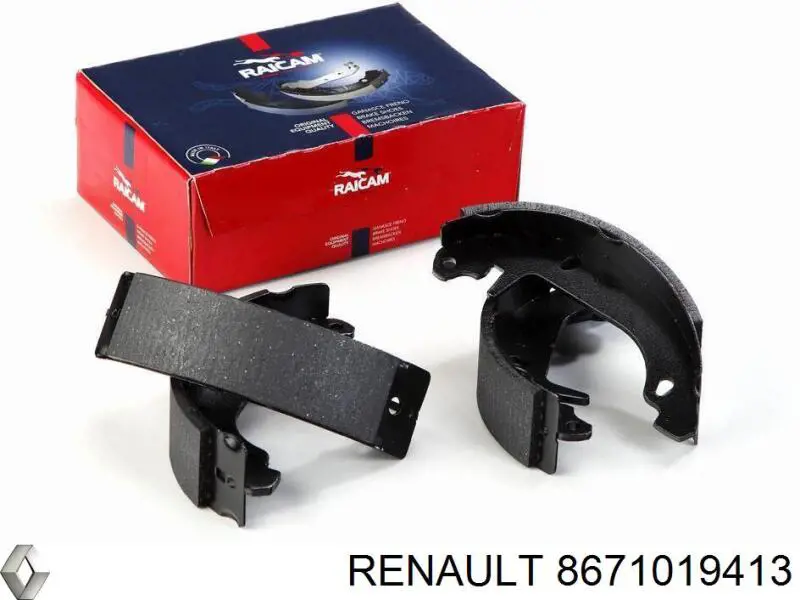 8671019413 Renault (RVI) колодки гальмові задні, барабанні
