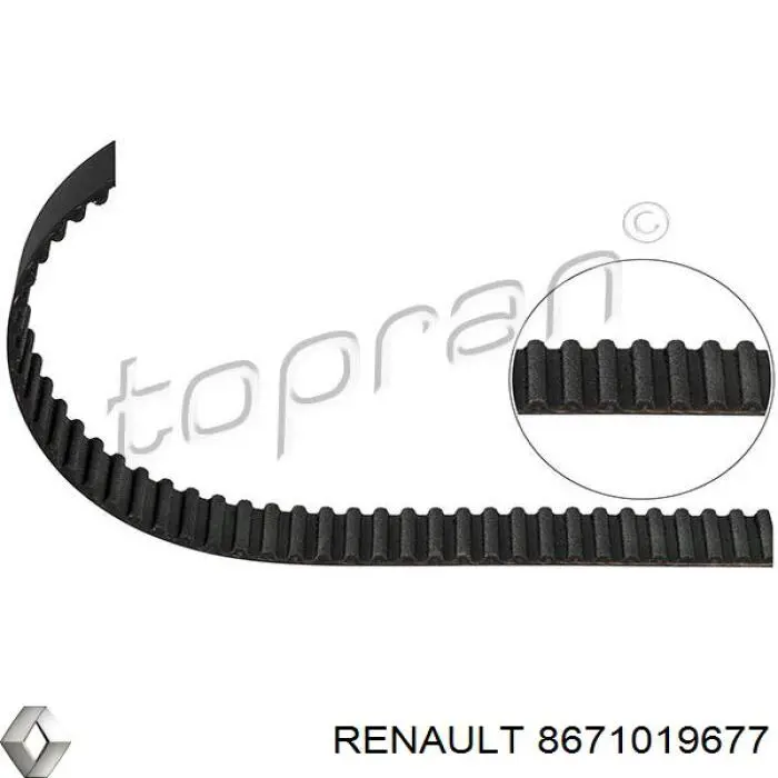 8671019677 Renault (RVI) ремінь грм