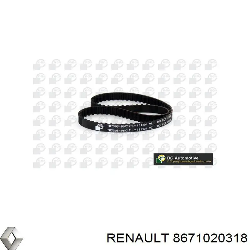 Купити 8671020318 Renault (RVI) Ремінь газорозподільного механізму
