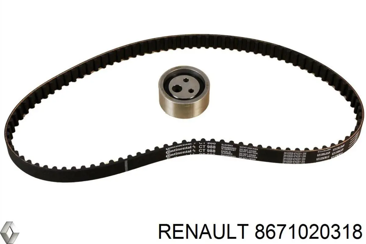 ГРМ ремінь Renault (RVI) 8671020318