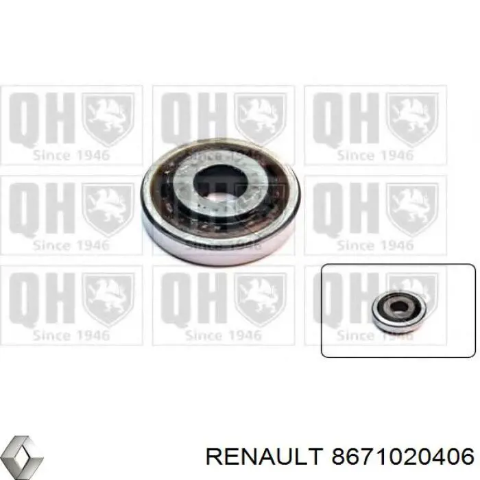 Купити 8671020406 Renault (RVI) Опора амортизатора переднього