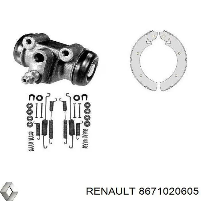 Циліндр гальмівний колісний/робітник, задній 8671020605 Renault (RVI)