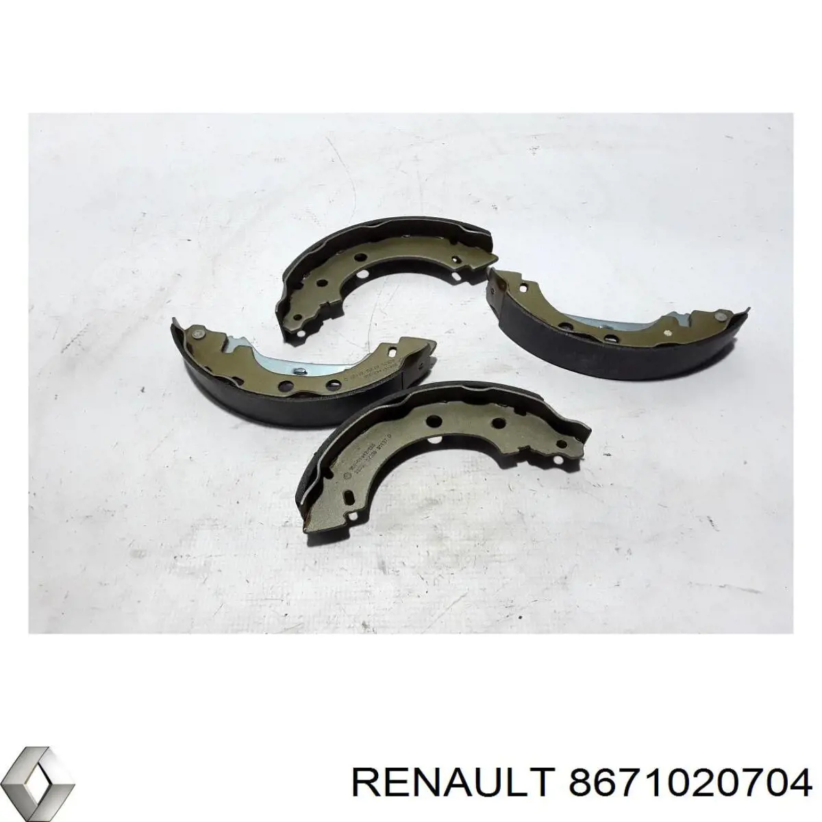 8671020704 Renault (RVI) колодки гальмові задні, барабанні