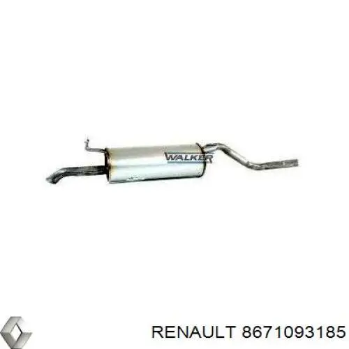 Вихлопна труба Renault (RVI) 8671093185 ціна, від 69.19 USD