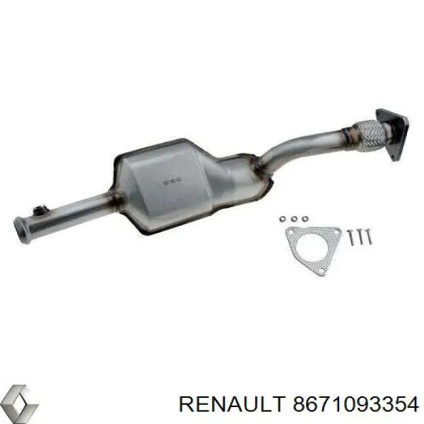 8671093354 Renault (RVI) Штани глушника передні