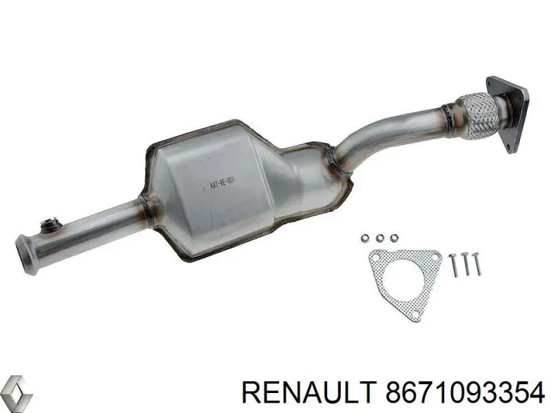 Купити 8671093354 Renault (RVI) Труба приймальна (штани) глушника, передня