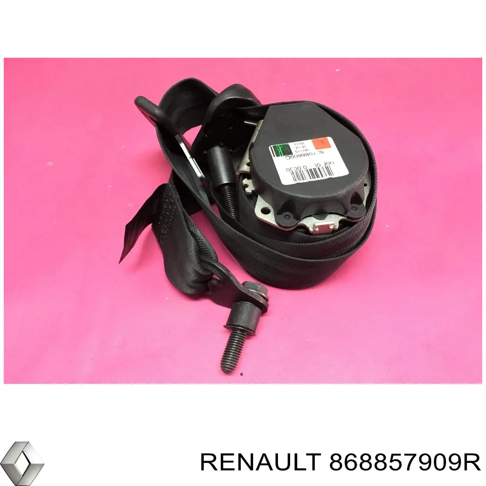 Пасок безпеки передній лівий Renault (RVI) 868857909R ціна, від 12.23 USD
