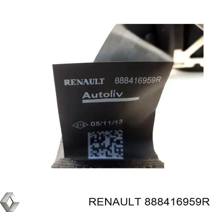 Пасок безпеки задній Renault (RVI) 888416959R ціна, від 5.07 USD