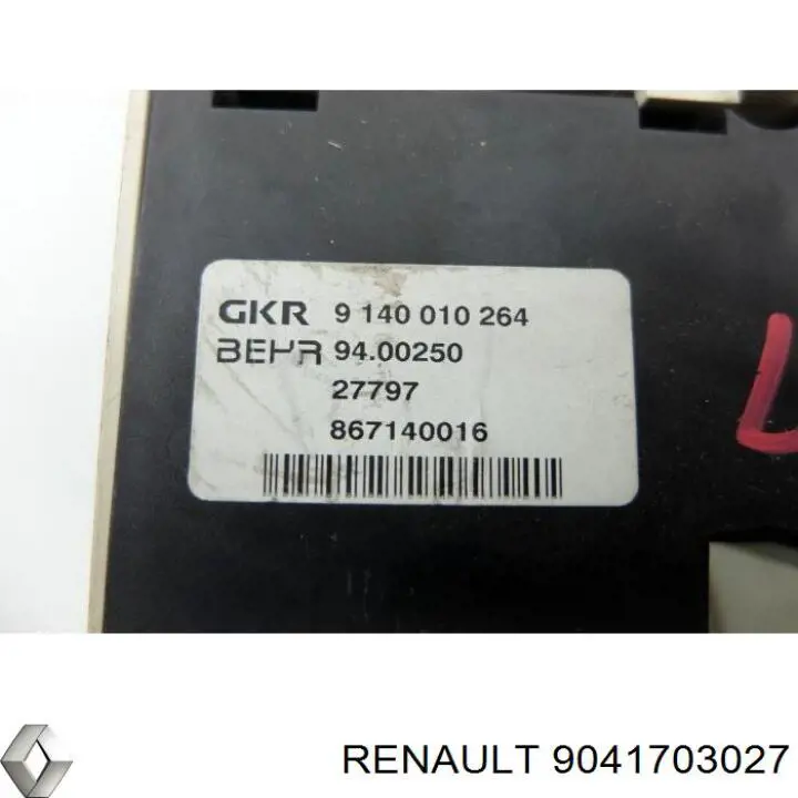  Renault (RVI) 9041703027 ціна, від 10.14 USD