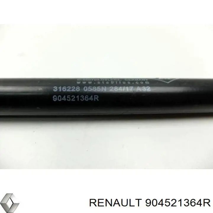 904521364R Renault (RVI) Амортизатор кришки багажника / двері 3/5-ї задньої