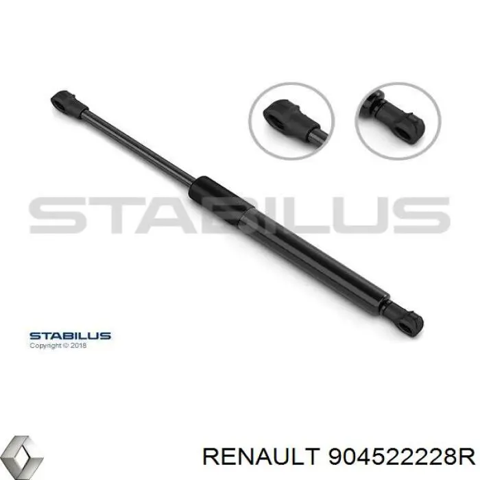 Амортизатор багажника 904522228R Renault (RVI)