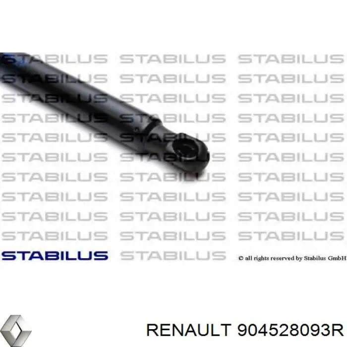 904528093R Renault (RVI) амортизатор кришки багажника/ двері 3/5-ї задньої