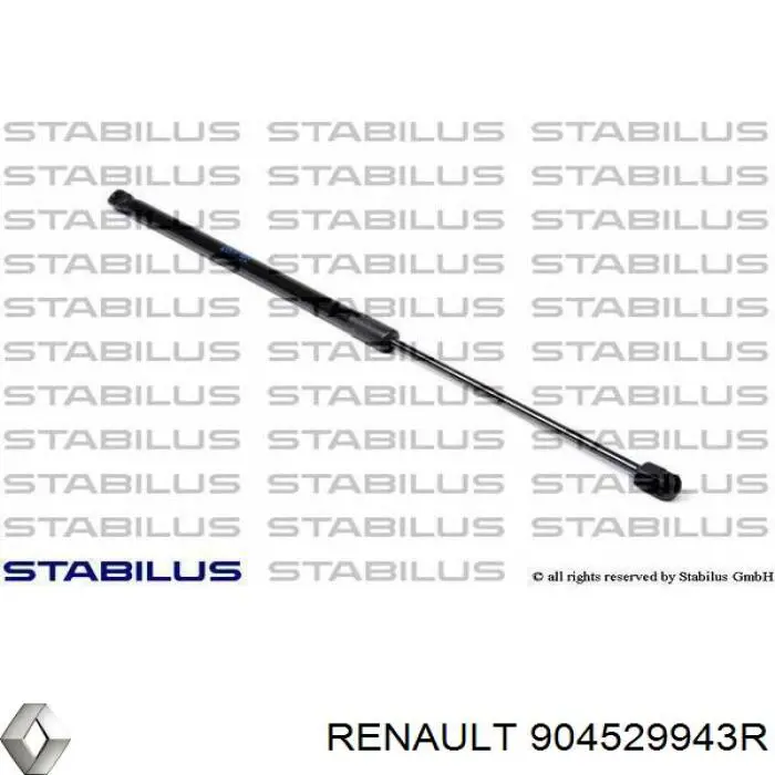904529943R Renault (RVI) Амортизатор кришки багажника / двері 3/5-ї задньої