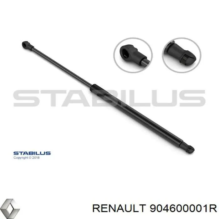 Амортизатор скла задніх, 3/5-ї двері (ляди) Renault (RVI) 904600001R ціна, від 11.53 USD