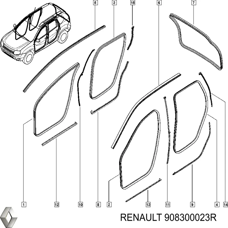  Renault (RVI) 908300023R ціна, від 12.67 USD