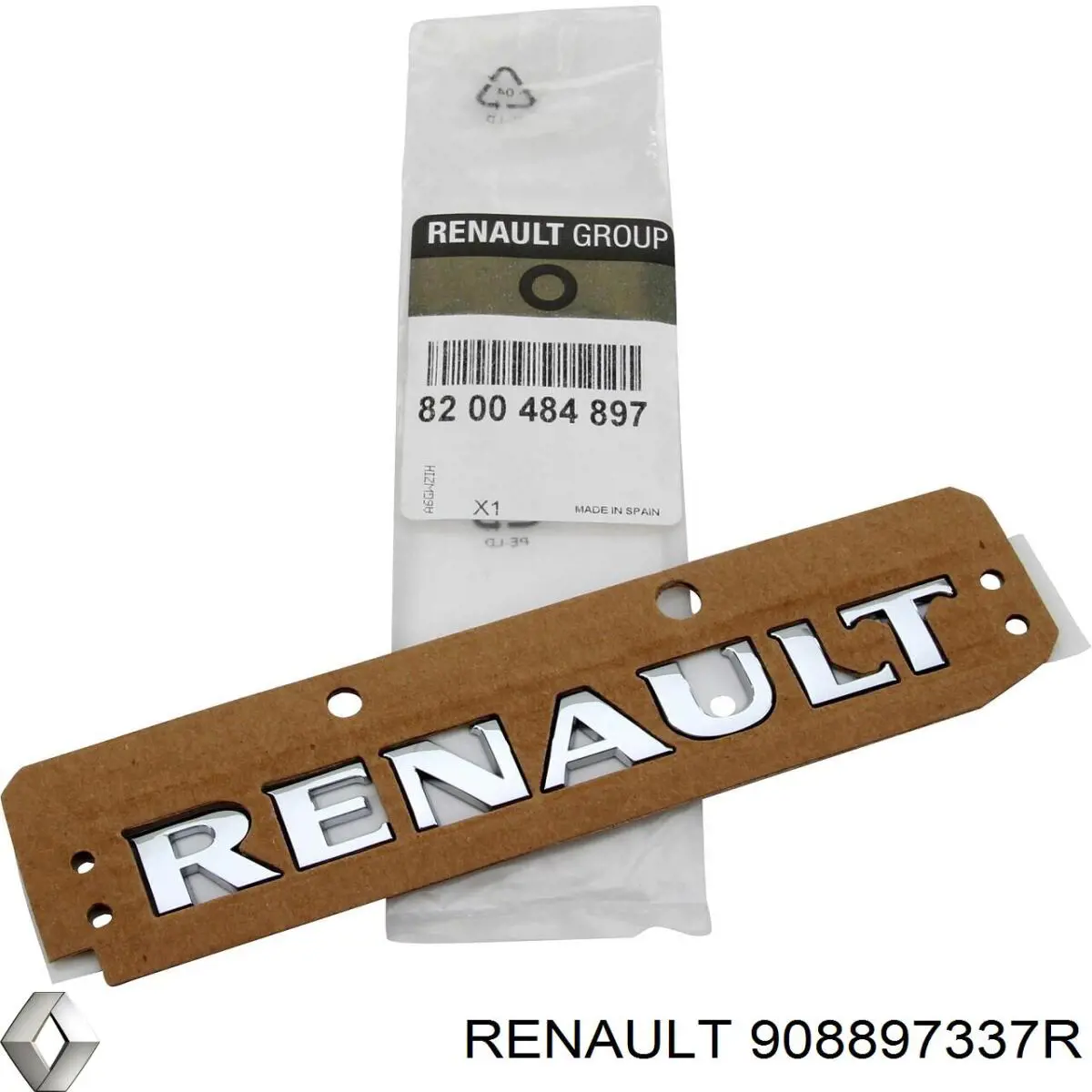 Емблема на кришку багажника, фірм.значок Renault (RVI) 908897337R ціна, від 12.67 USD