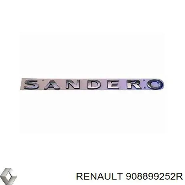 Емблема кришки багажника, фірмовий значок Renault SANDERO 2 (Рено Сандеро)