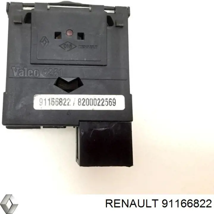 Кнопка коректора фар Renault (RVI) 91166822 ціна, від 3.72 USD