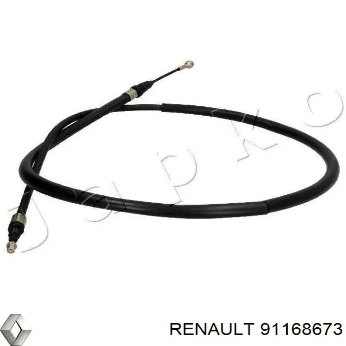 Трос стоянкового гальма задній правий Renault (RVI) 91168673 ціна, від 8.51 USD