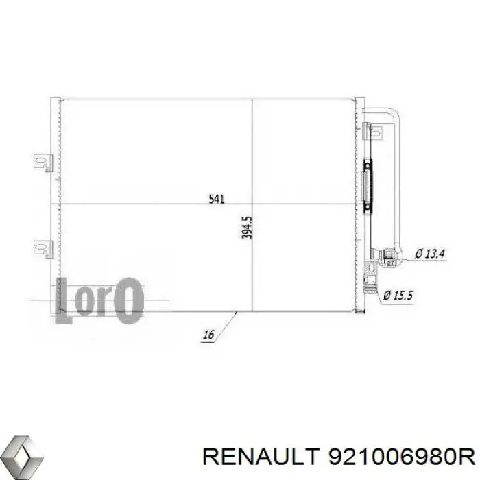 Купити 921006980R Renault (RVI) Радіатор системи охолодження кондиціонера