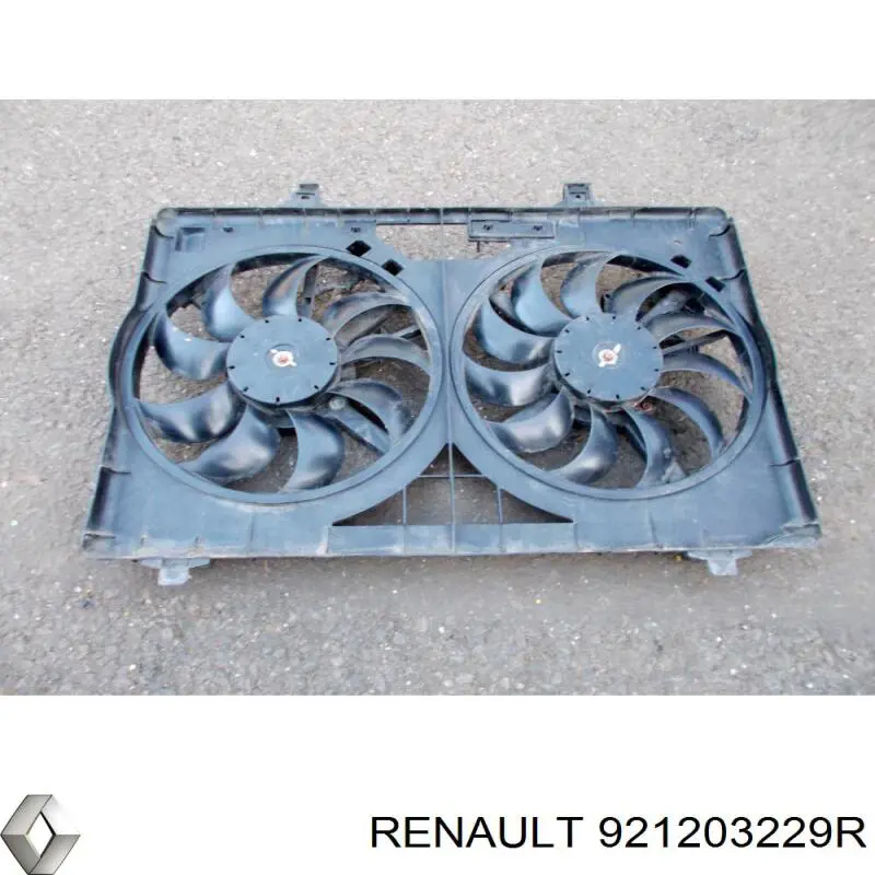 921203229R Renault (RVI) електровентилятор охолодження в зборі (двигун + крильчатка)