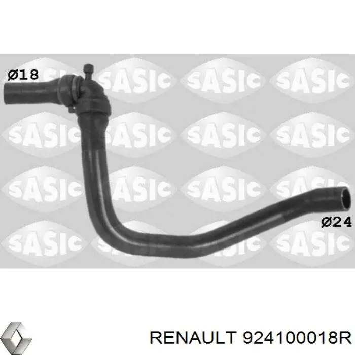Шланг/патрубок системи охолодження Renault (RVI) 924100018R ціна, від 23.36 USD