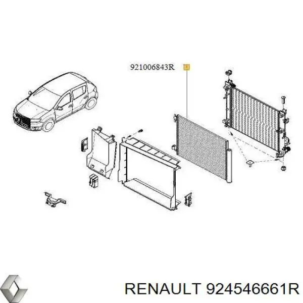 924546661R Renault (RVI) Шланг кондиціонера, від випарника до компресора