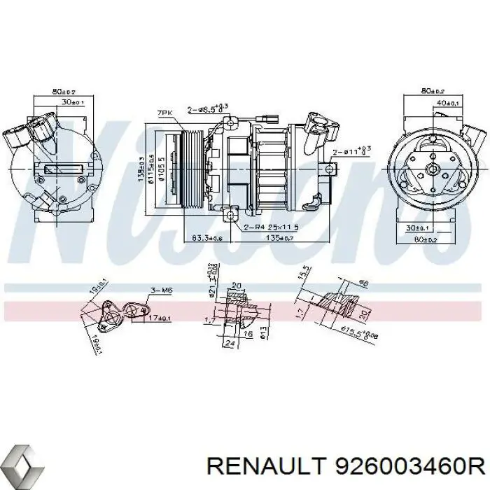 926003460R Renault (RVI) компресор кондиціонера