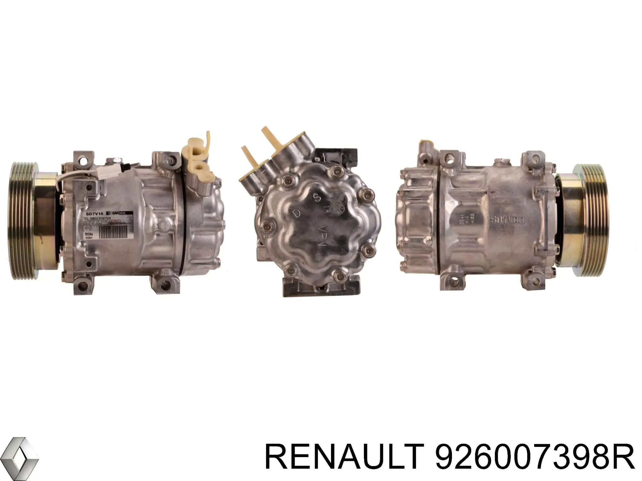 Компресор кондиціонера 926007398R Renault (RVI)
