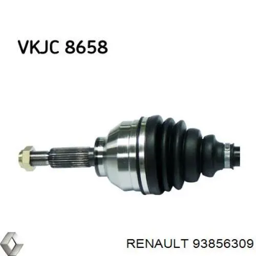 Привід передній лівий Renault (RVI) 93856309 ціна, від 94.36 USD