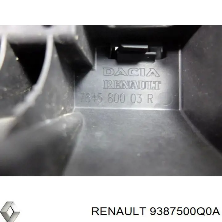 9387500Q0A Renault (RVI) Молдинг заднього лівого крила