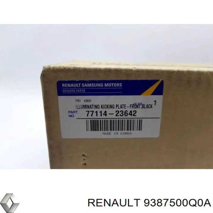 Купити 9387500Q0A Renault (RVI) Молдинг заднього лівого крила