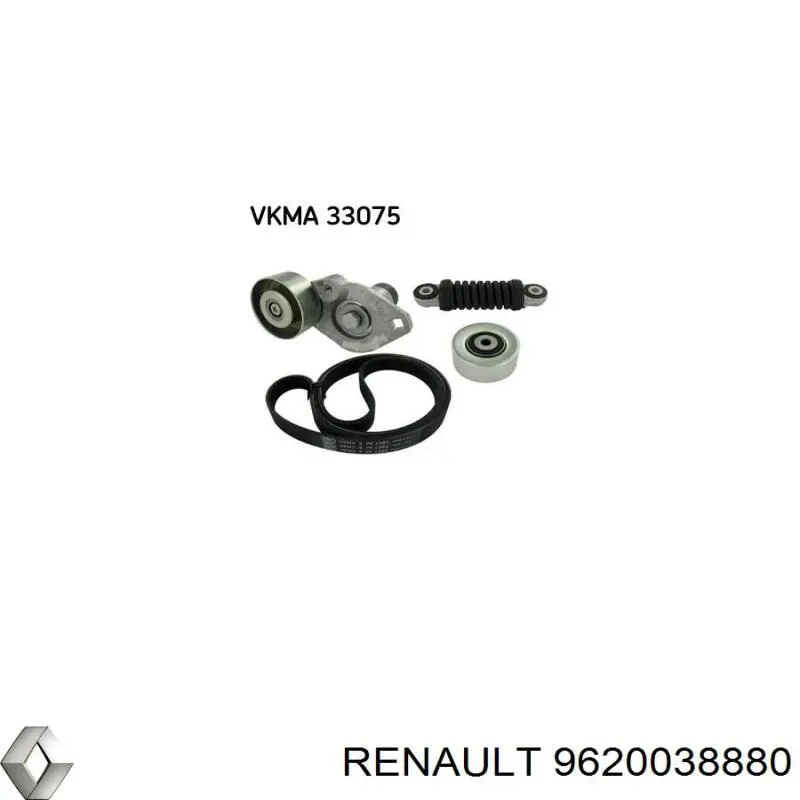 9620038880 Renault (RVI) натягувач приводного ременя