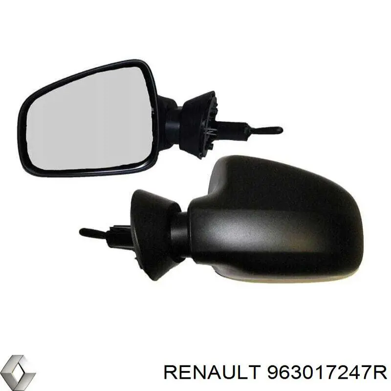 Праве бічне дзеркало Renault (RVI) 963017247R ціна, від 33.00 USD