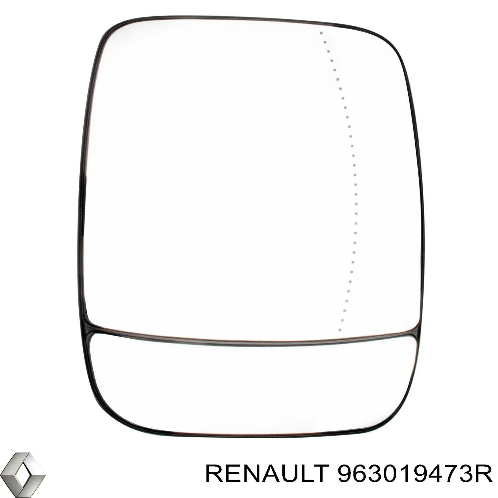 Праве бічне дзеркало Renault (RVI) 963019473R ціна, від 63.32 USD