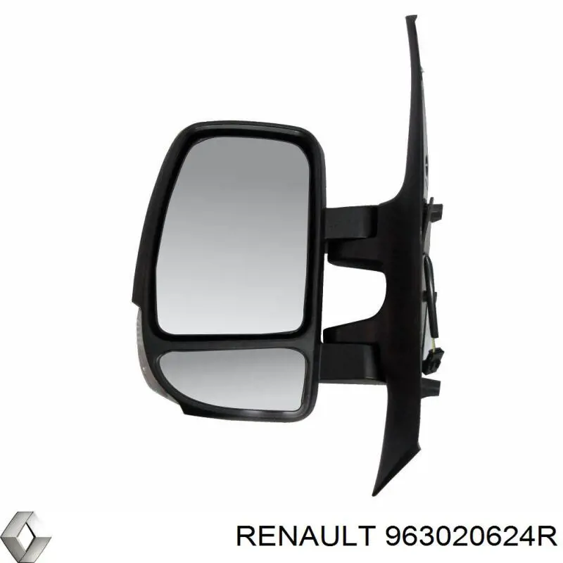 Ліве бокове дзеркало 963020624R Renault (RVI)