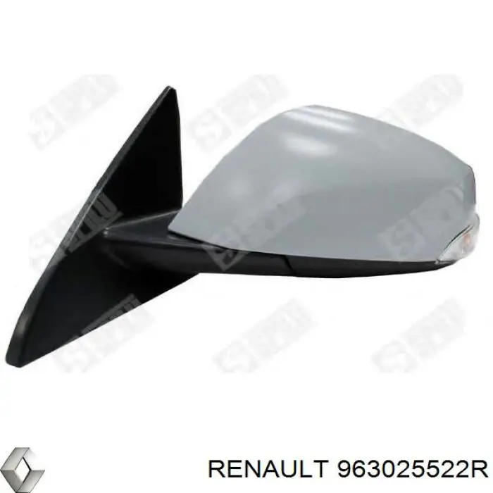 Ліве бічне дзеркало Renault (RVI) 963025522R ціна, від 286.32 USD