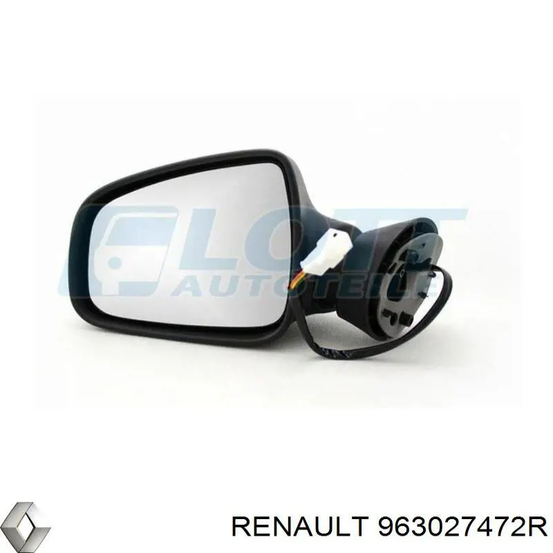 Купити 963027472R Renault (RVI) Бічне дзеркало заднього виду ліве