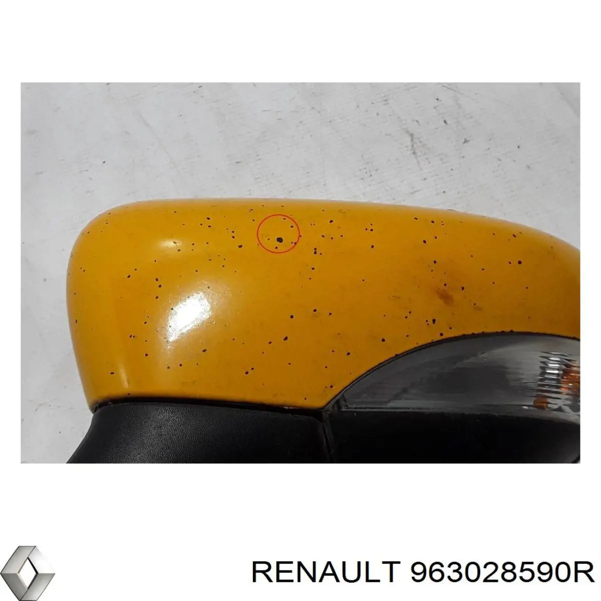 Корпус дзеркала заднього виду, правий 963028590R Renault (RVI)